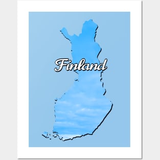 The map of Finland Posters and Art